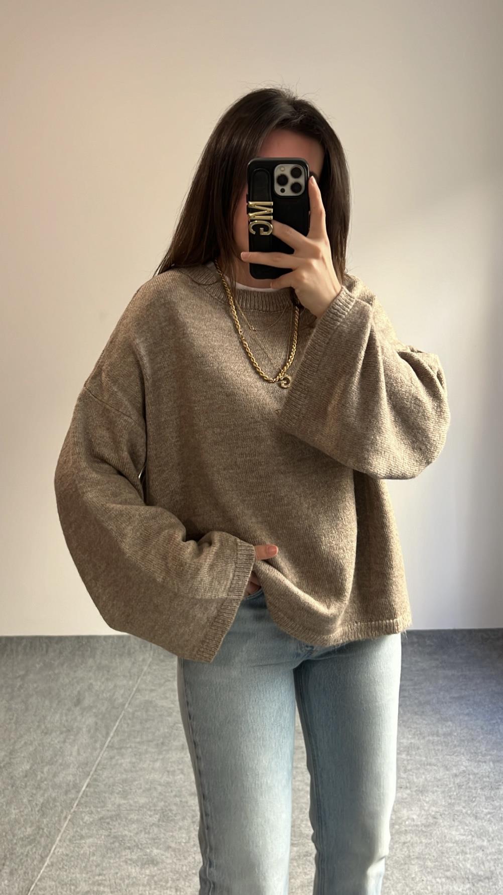 MOLİ VİZON BİSİKLET YAKA TRİKO