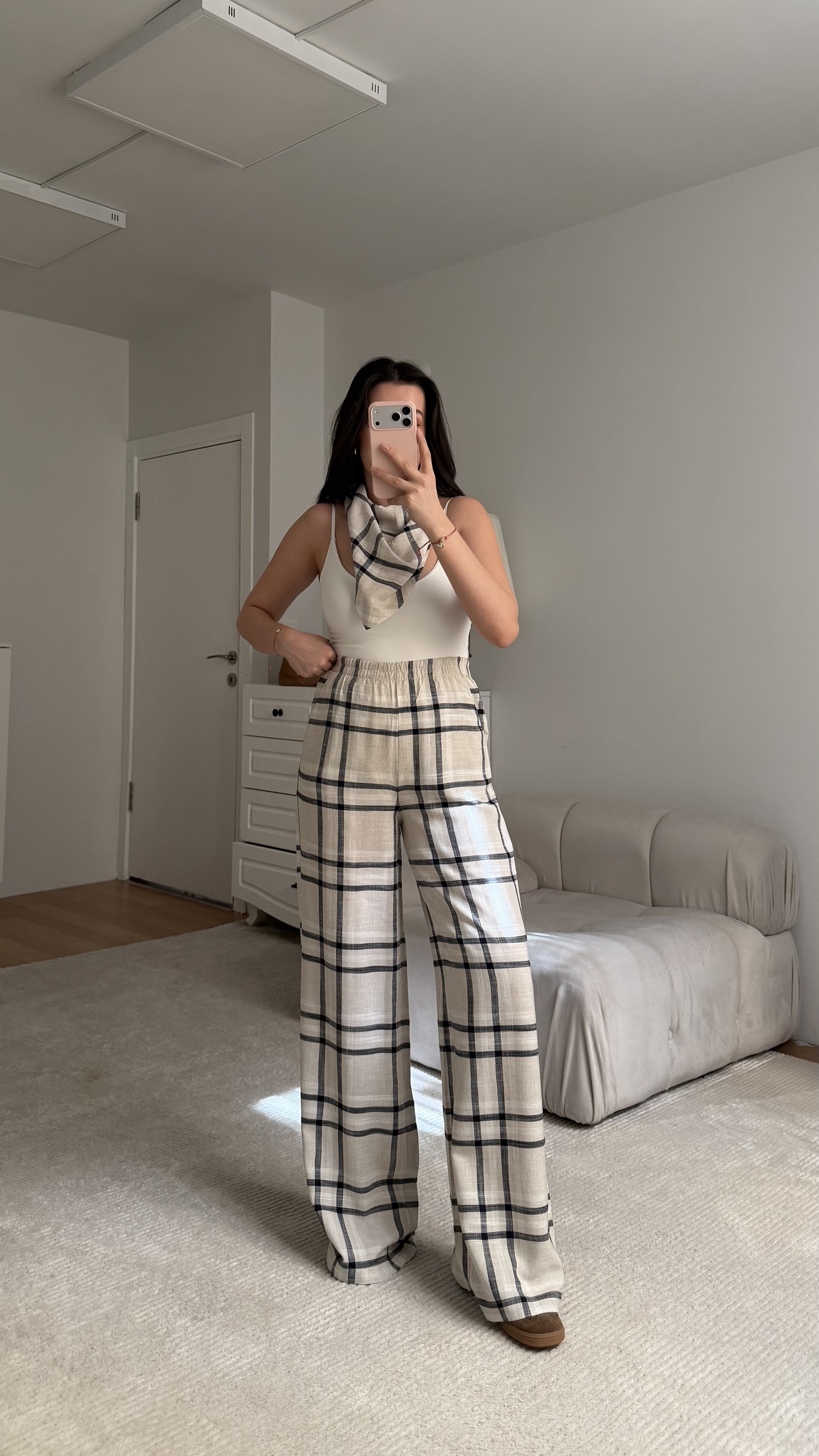 Natural Laci Ekose Ham Keten İkili Takım