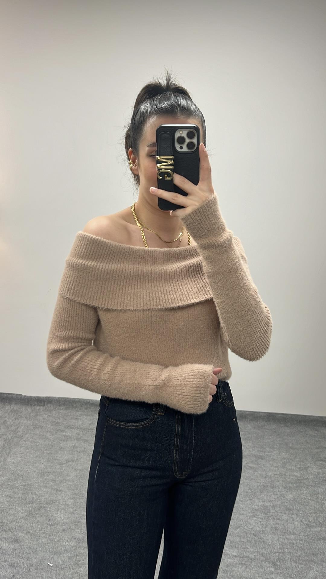 NİS VİZON SAKALLI MADONNA YAKA TRİKO