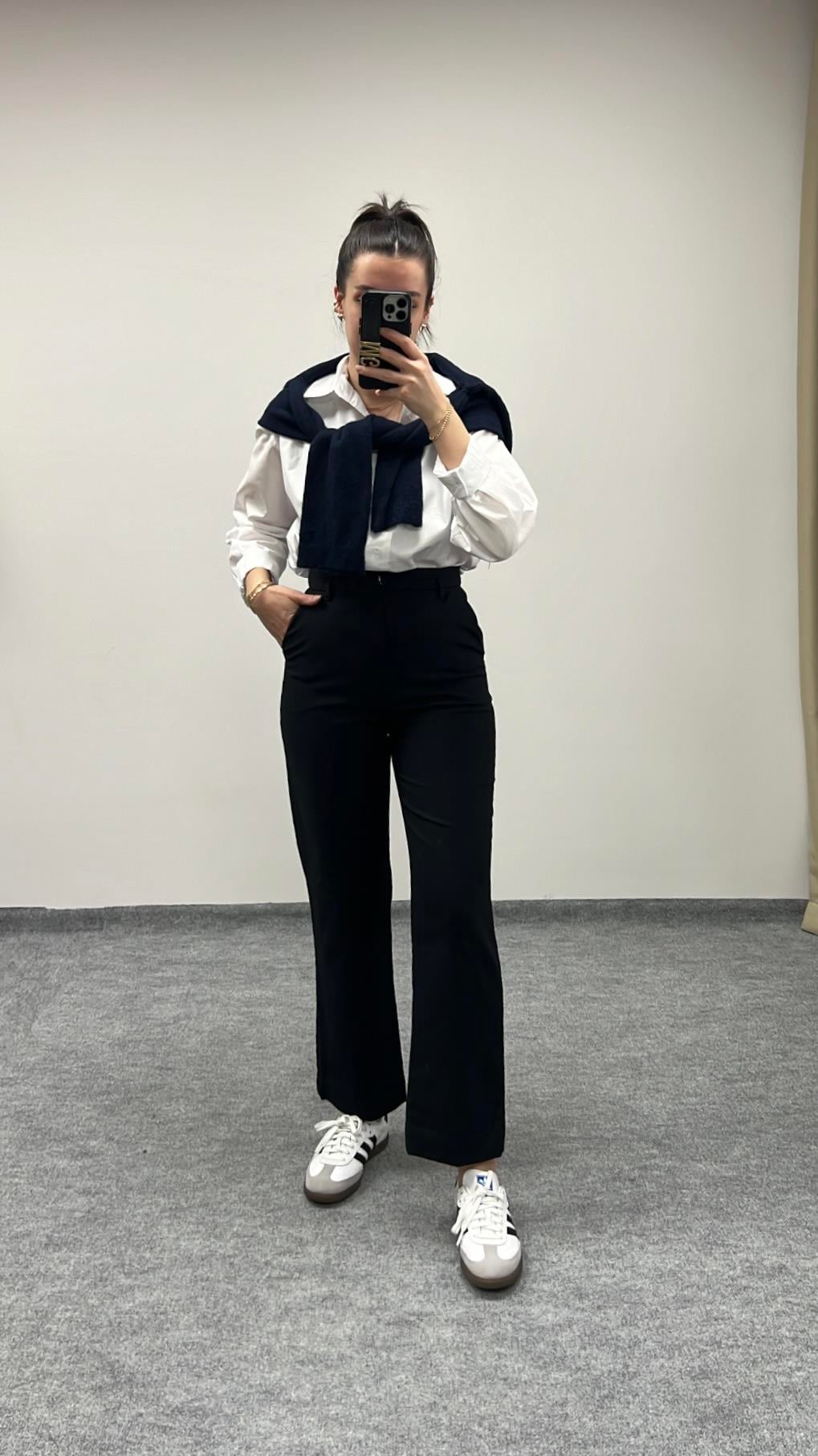 OHER PREMIUM SİYAH STRAIGHT LEG PANTOLON