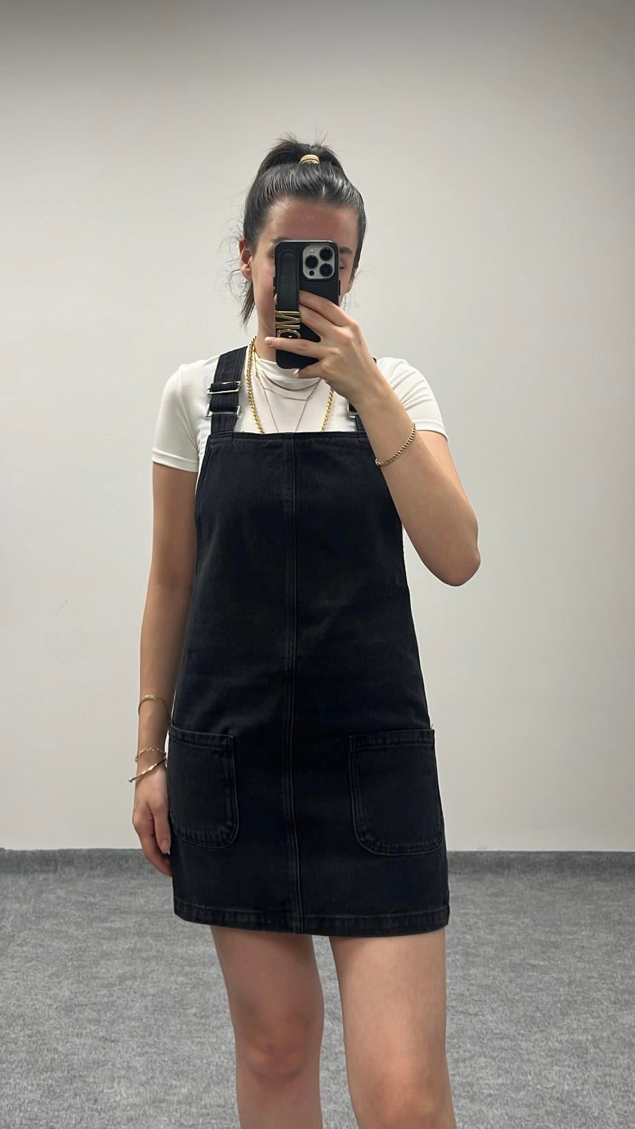 ONY ANTRASİT SALOPET ELBİSE