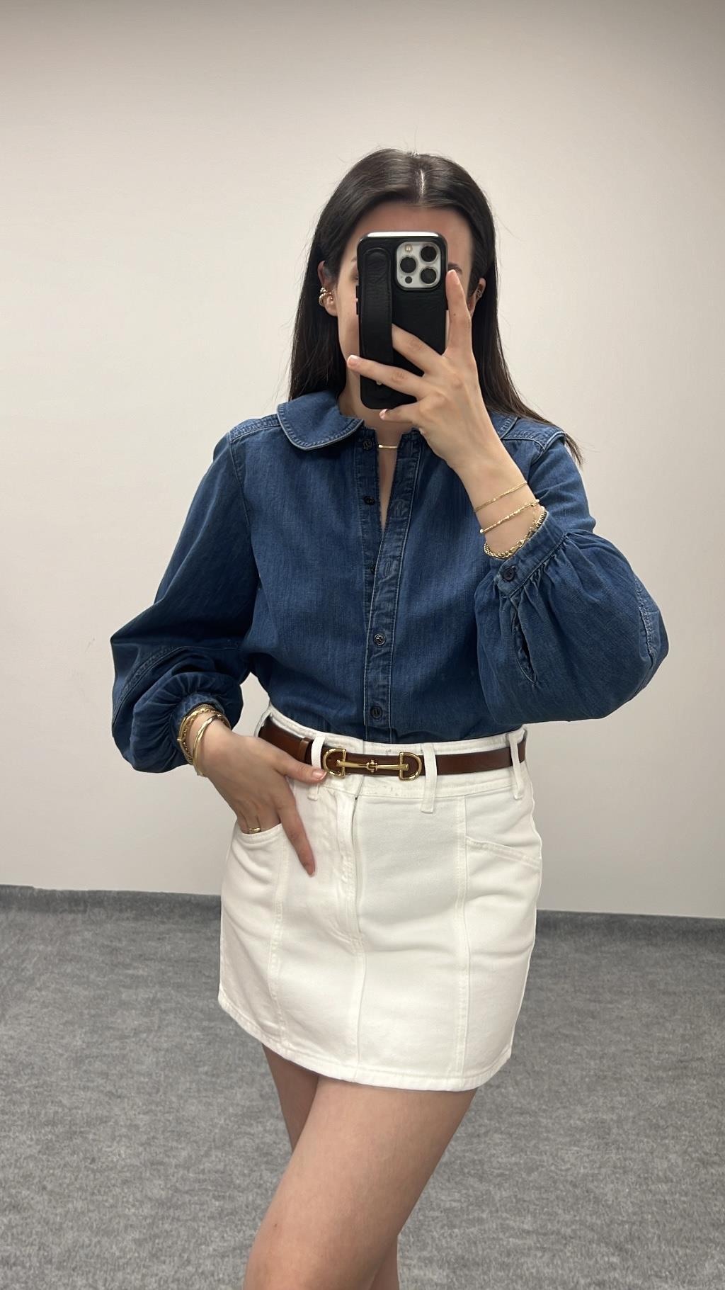 Other Koyu Mavi Denim Gömlek