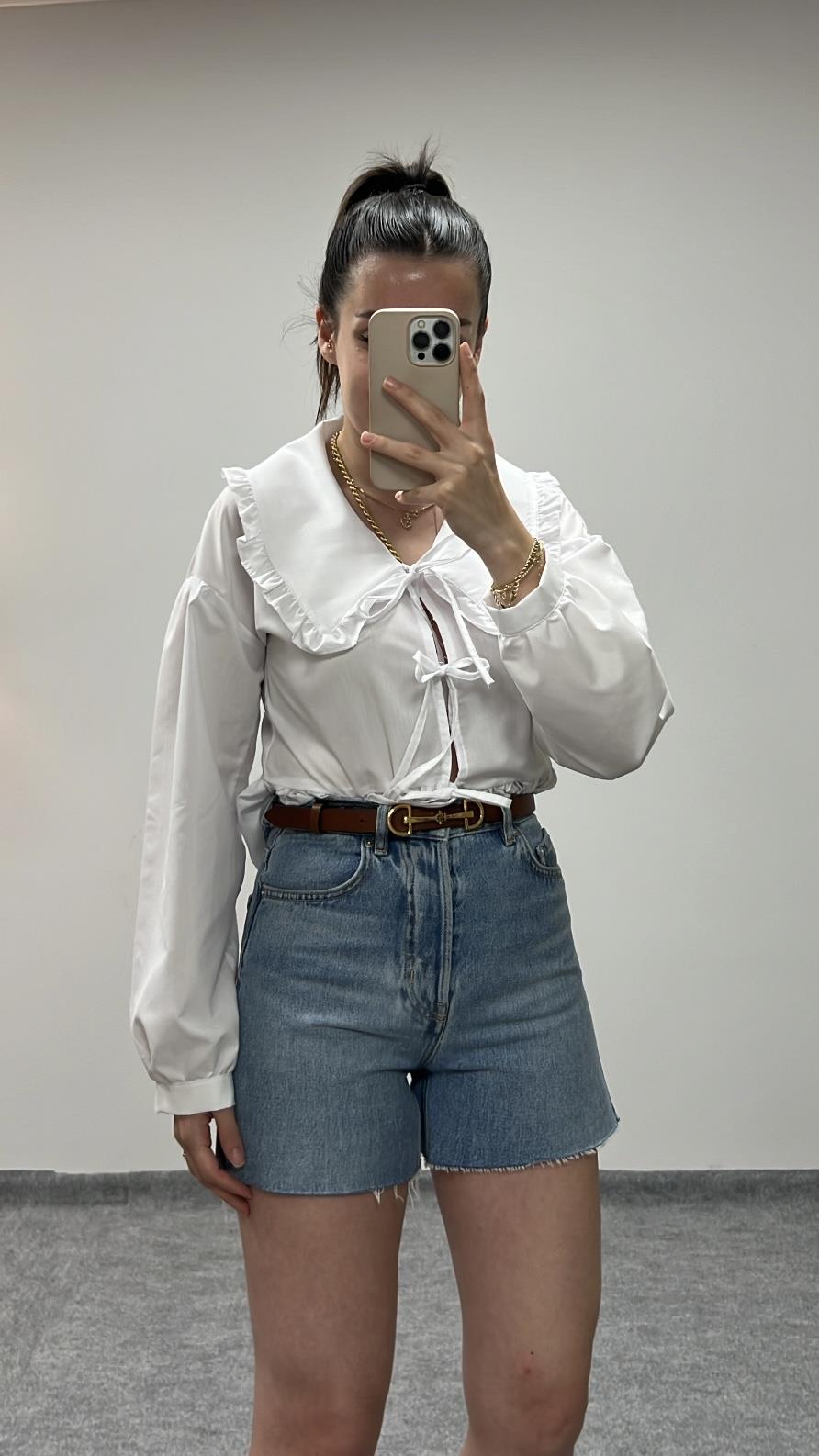 OTHER MAVİ DENİM ŞORT