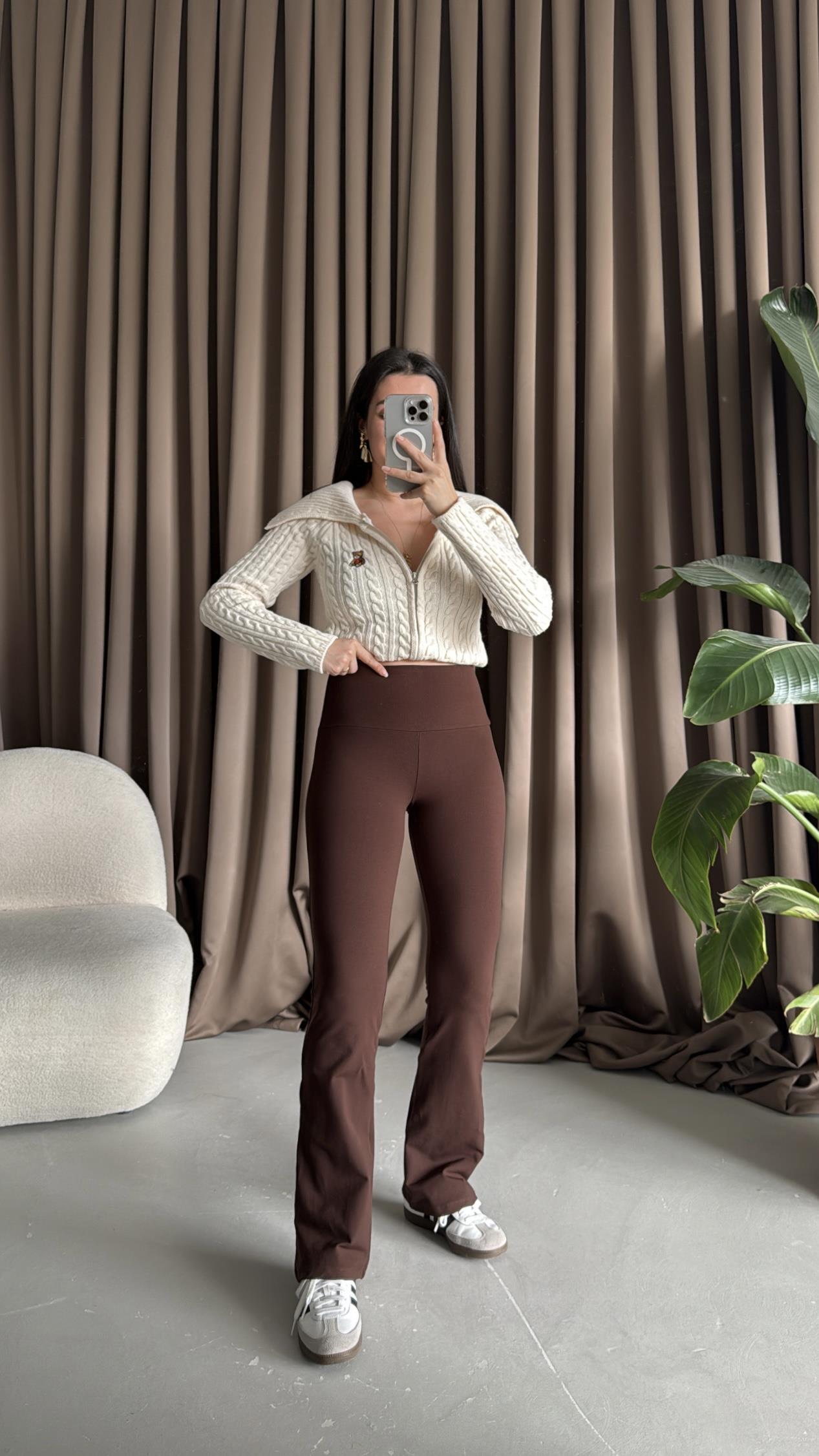 Oys Kahve Flare Tayt