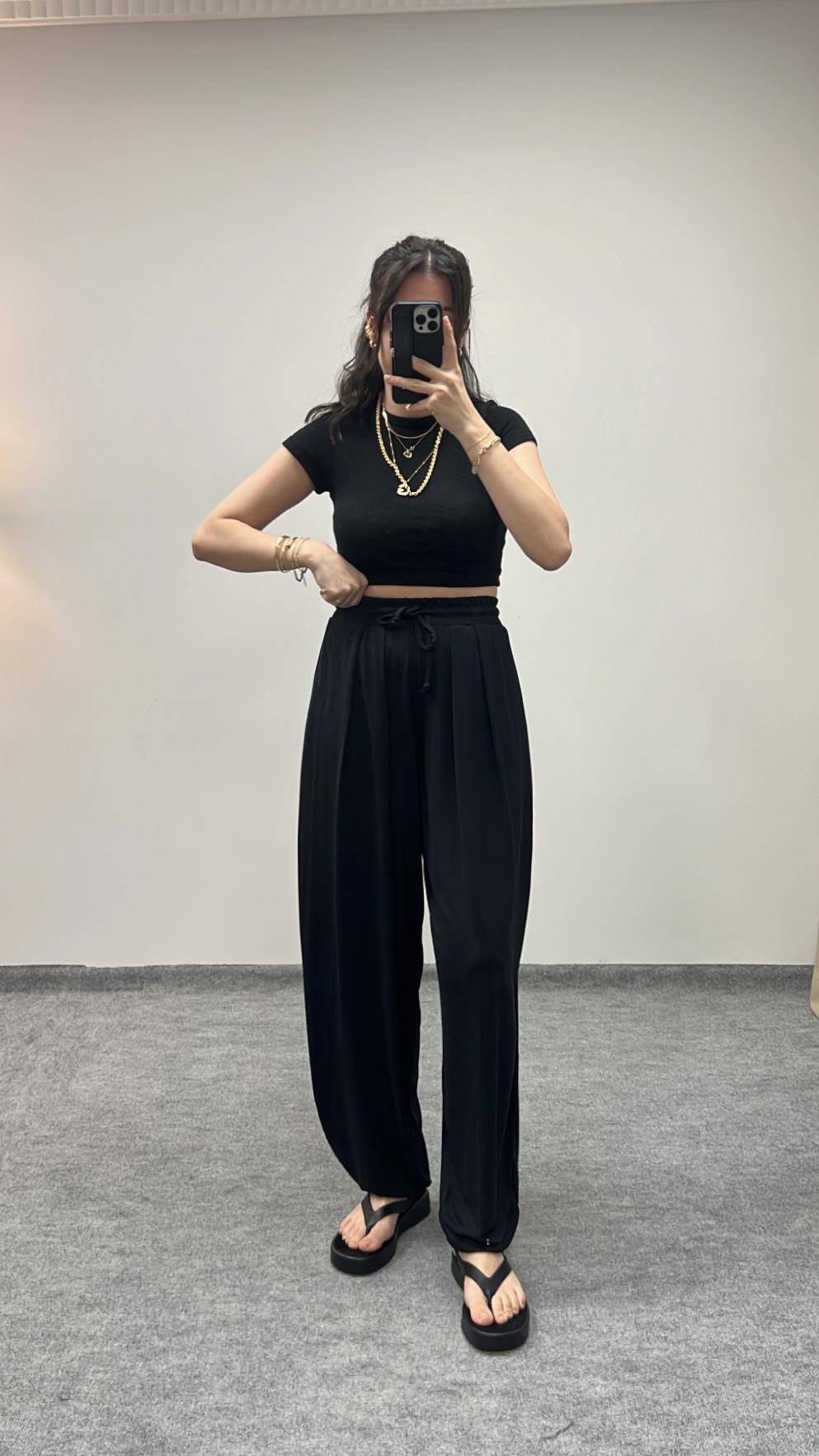 OYS SİYAH MODAL ŞALVAR