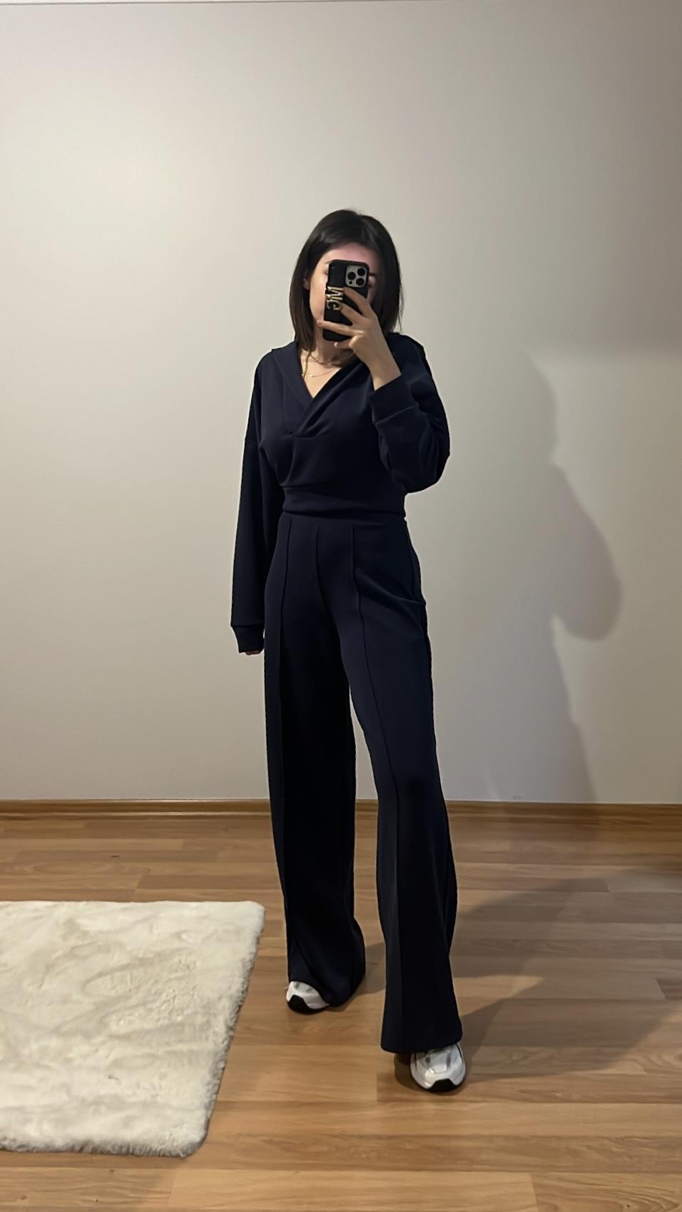 OYSH LACİ KIŞLIK MODAL PALAZZO TAKIM