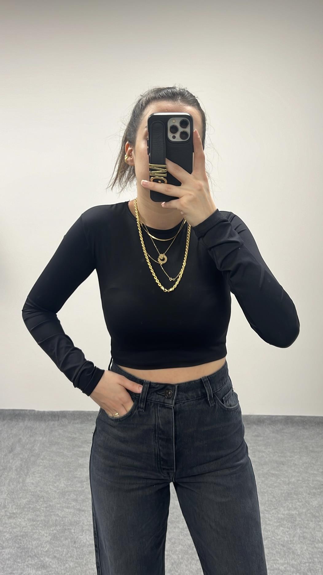 PB STREÇ UZUN KOLLU CROP BADİ