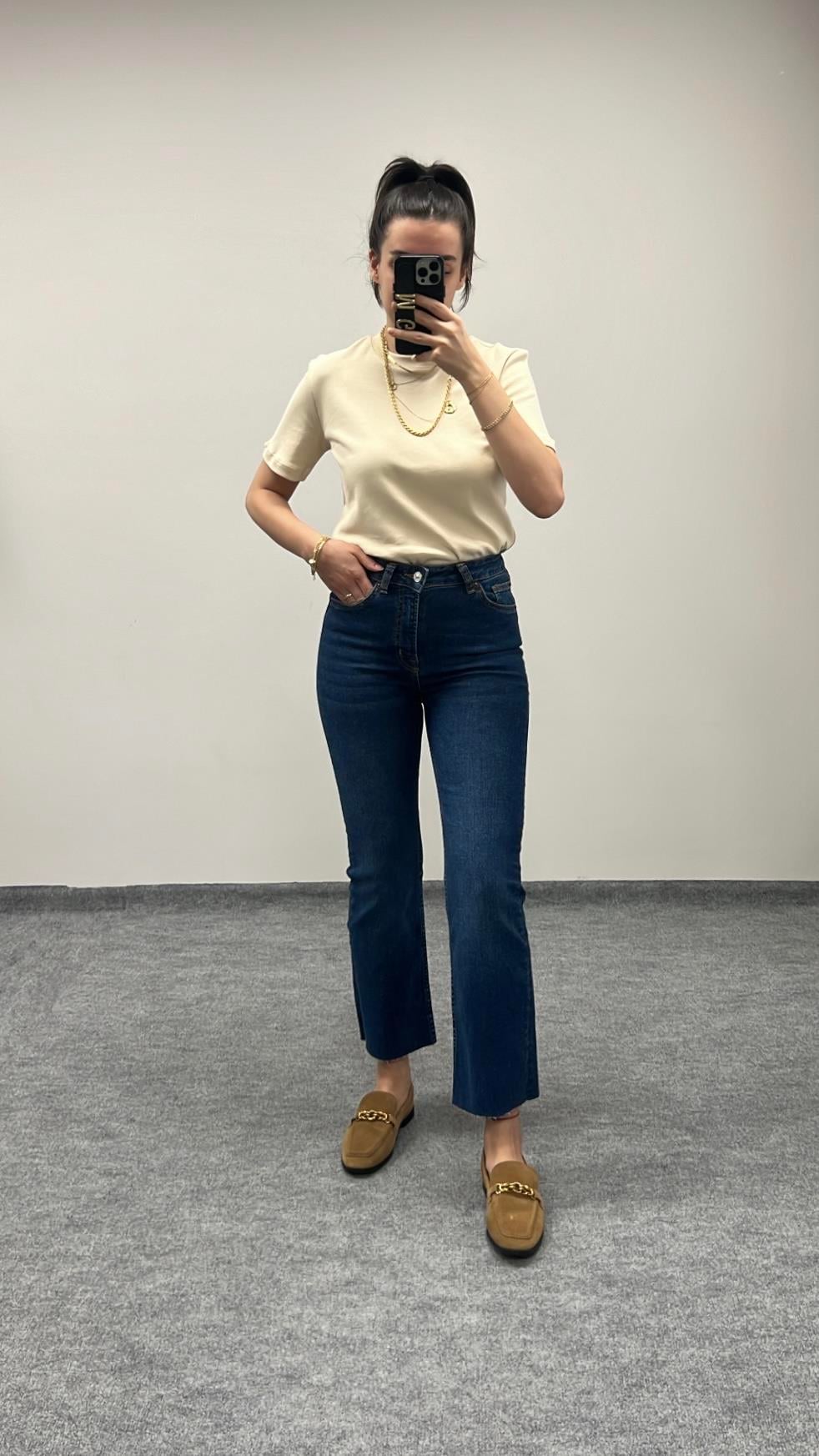 PEKY YÜKSEK BEL FLARE JEAN