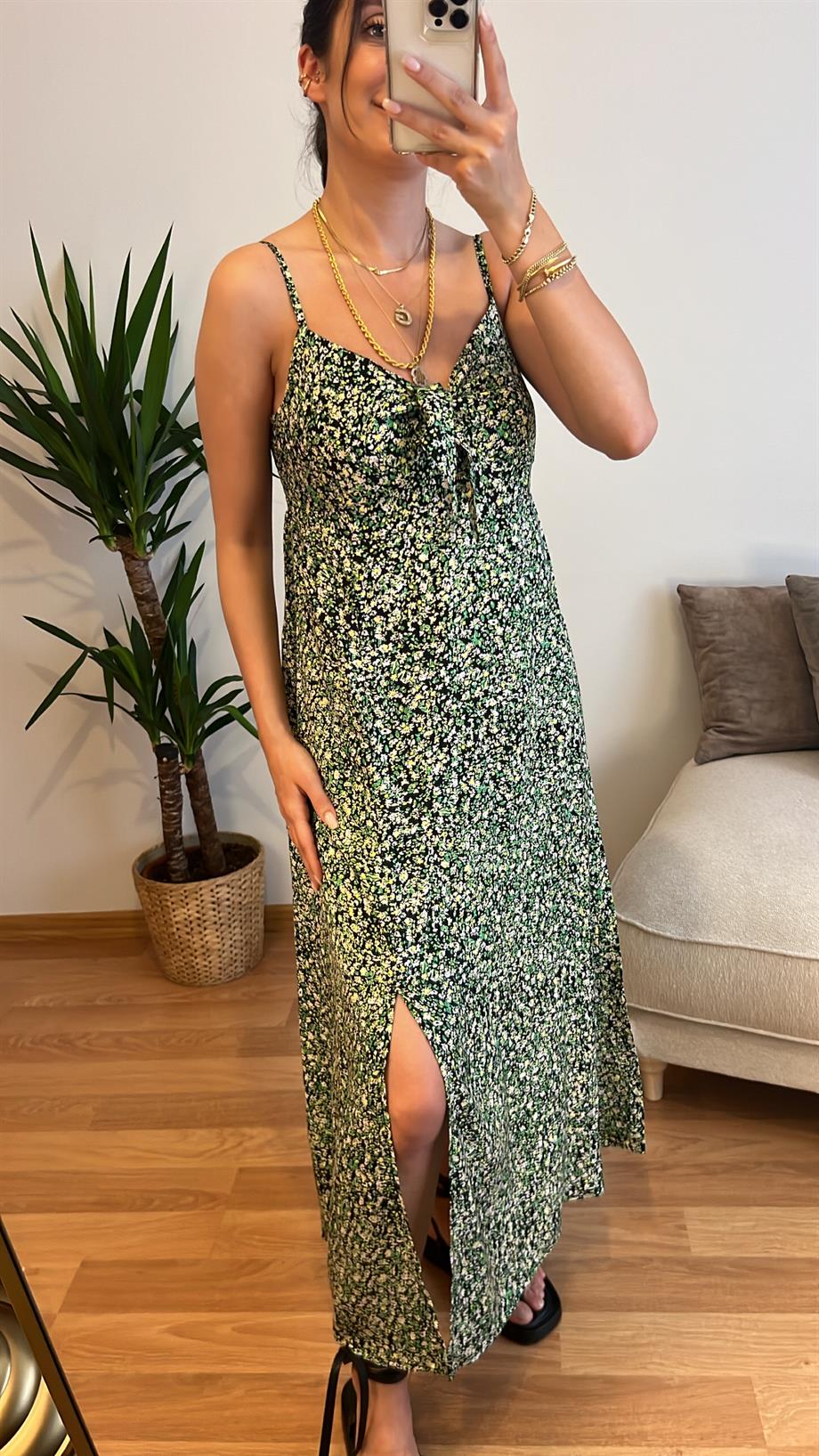 RİVSA ÇİÇEKLİ ELBİSE