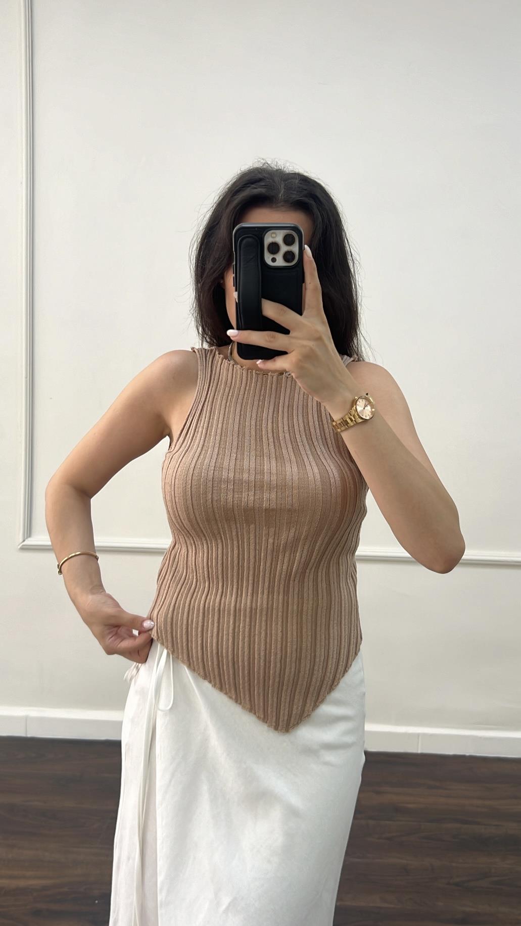 Rose Yandan Verevli Triko Atlet