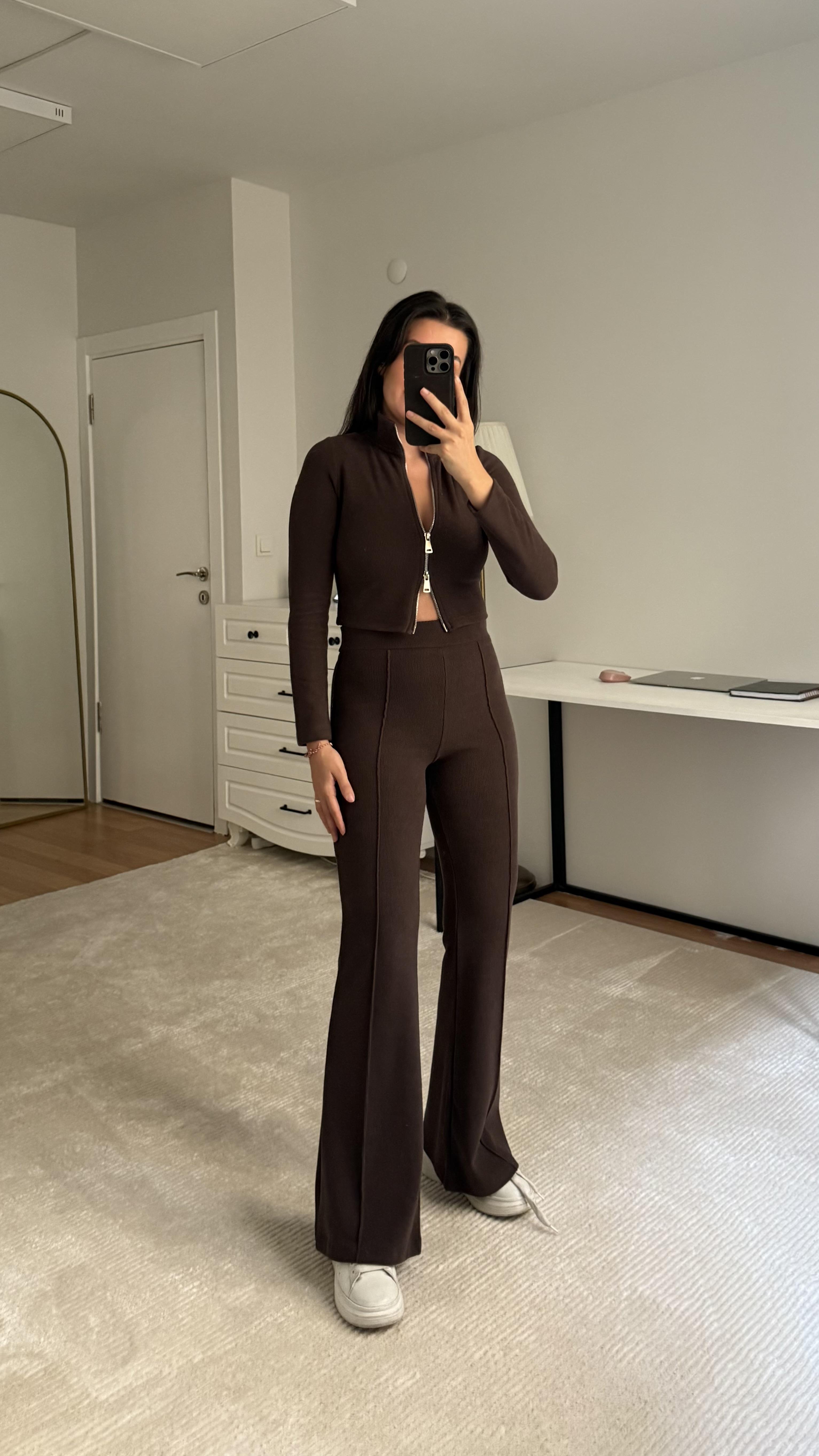 Selanik Dokuma Acı kahve İkili Basıc Takım