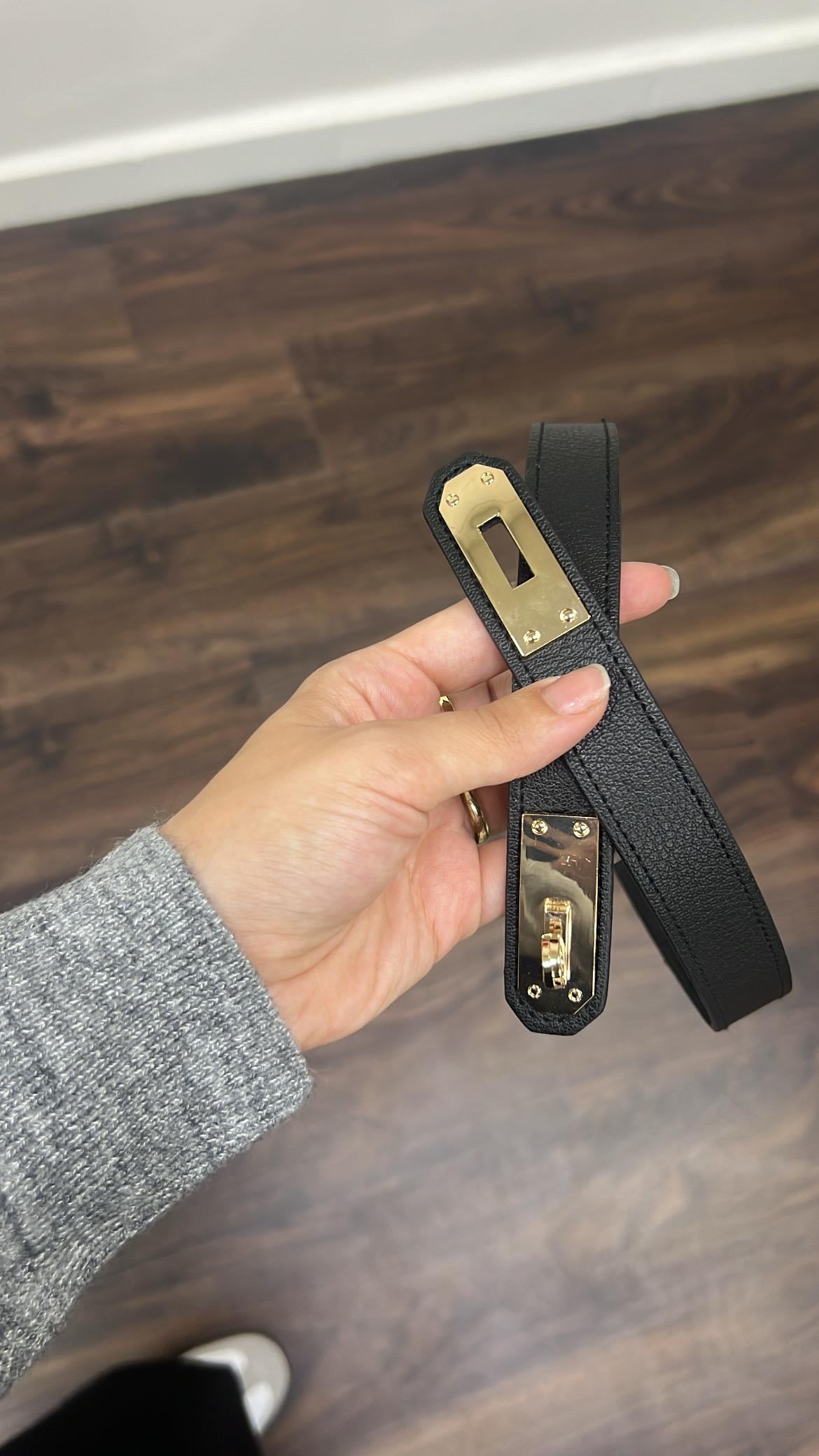 Siyah Kelly Model Tokalı Kemer