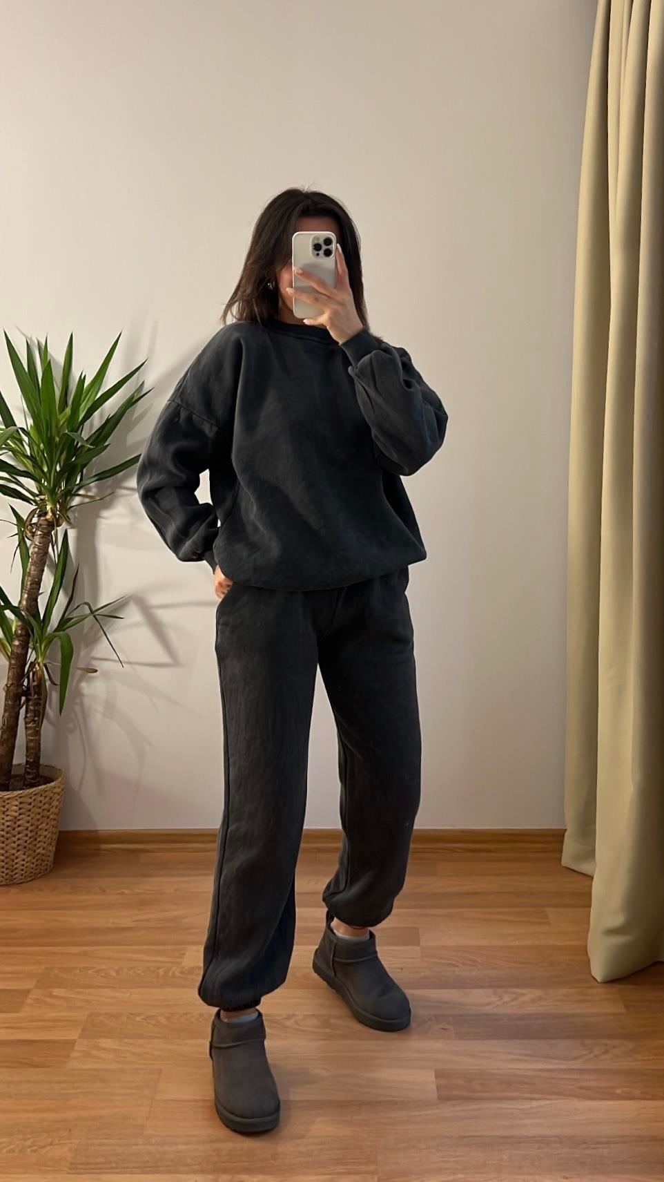 SOLUK RENKLİ SWEATSHIRT JOGGER TAKIM