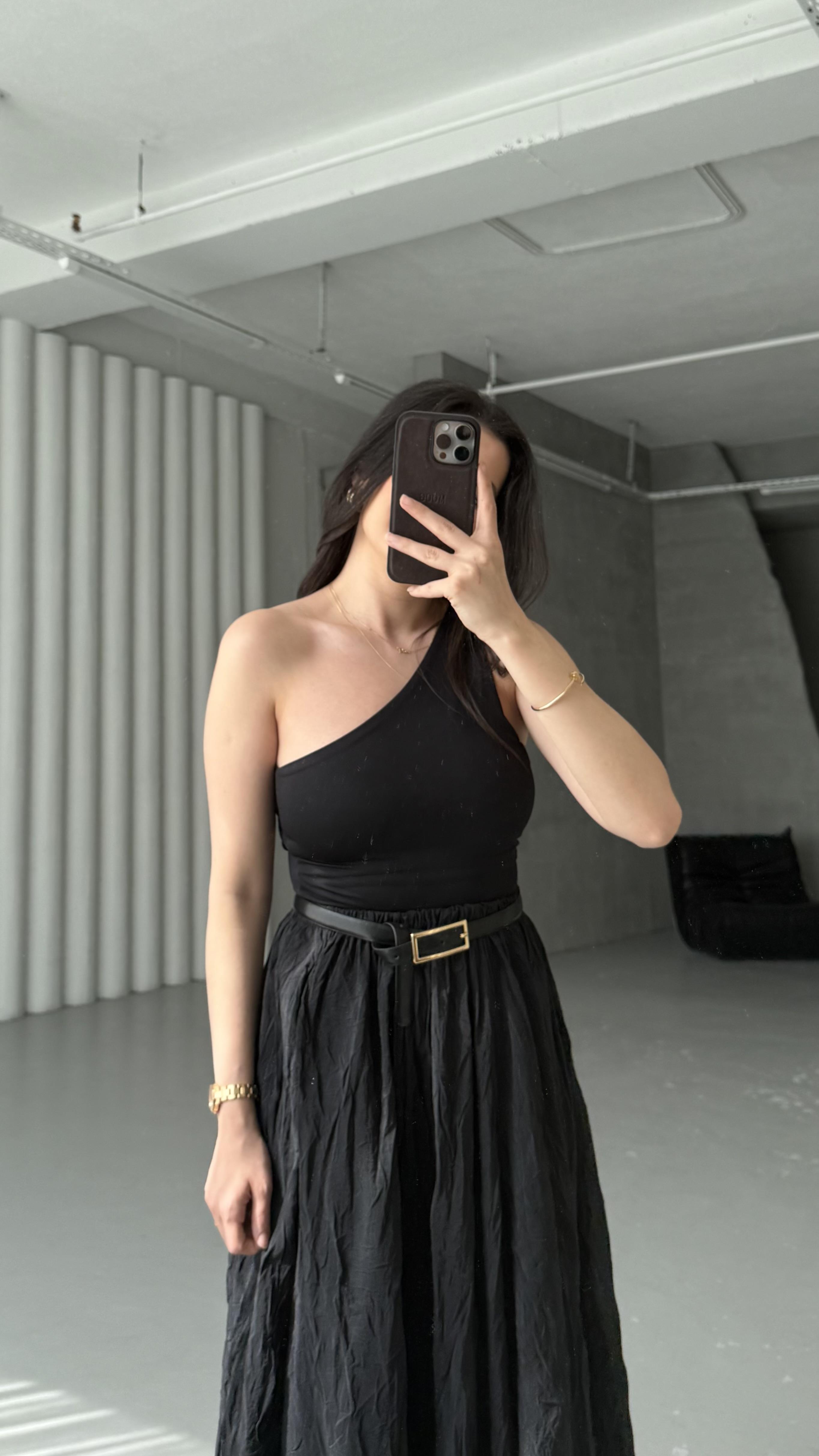 Star Siyah Sırt Detaylı Bodysuit