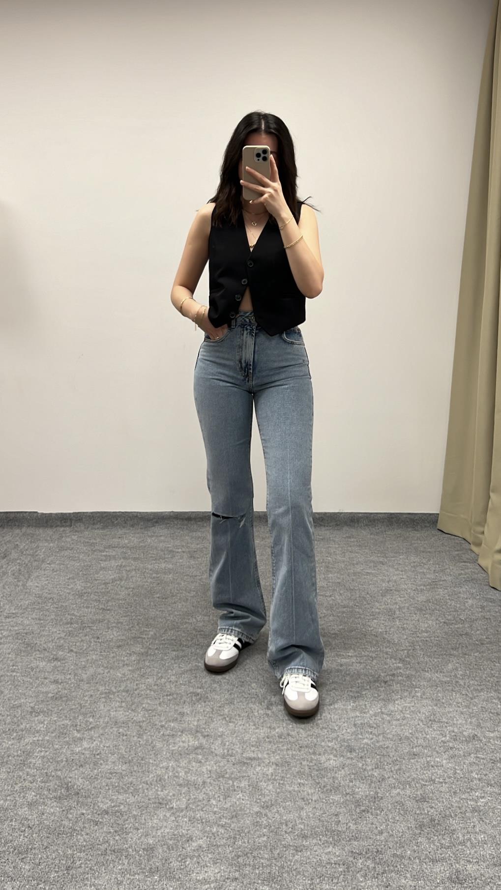 STAR YÜKSEK BEL FLARE JEAN