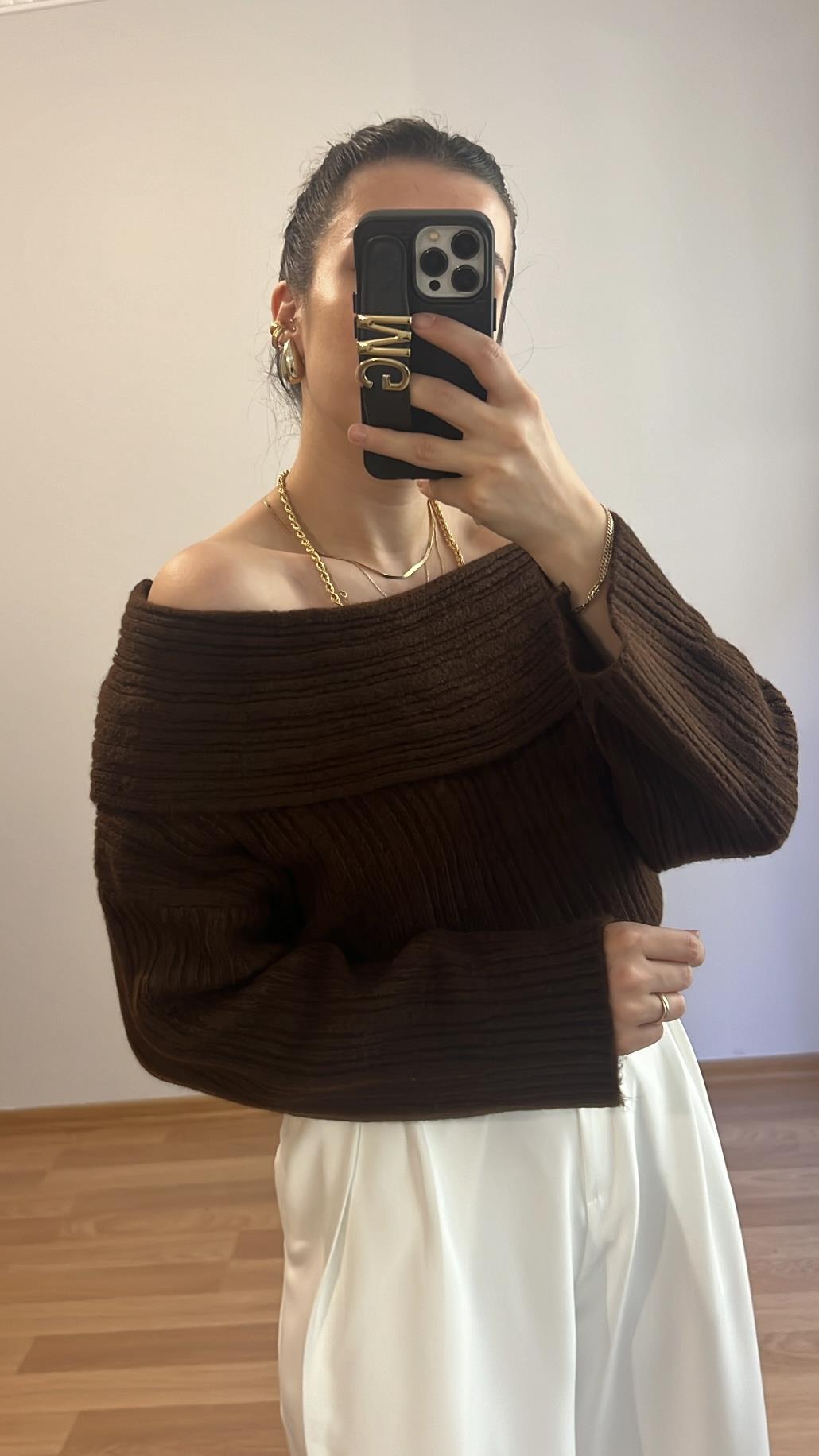 TALA ACI KAHVE MADANNO YAKA TRİKO