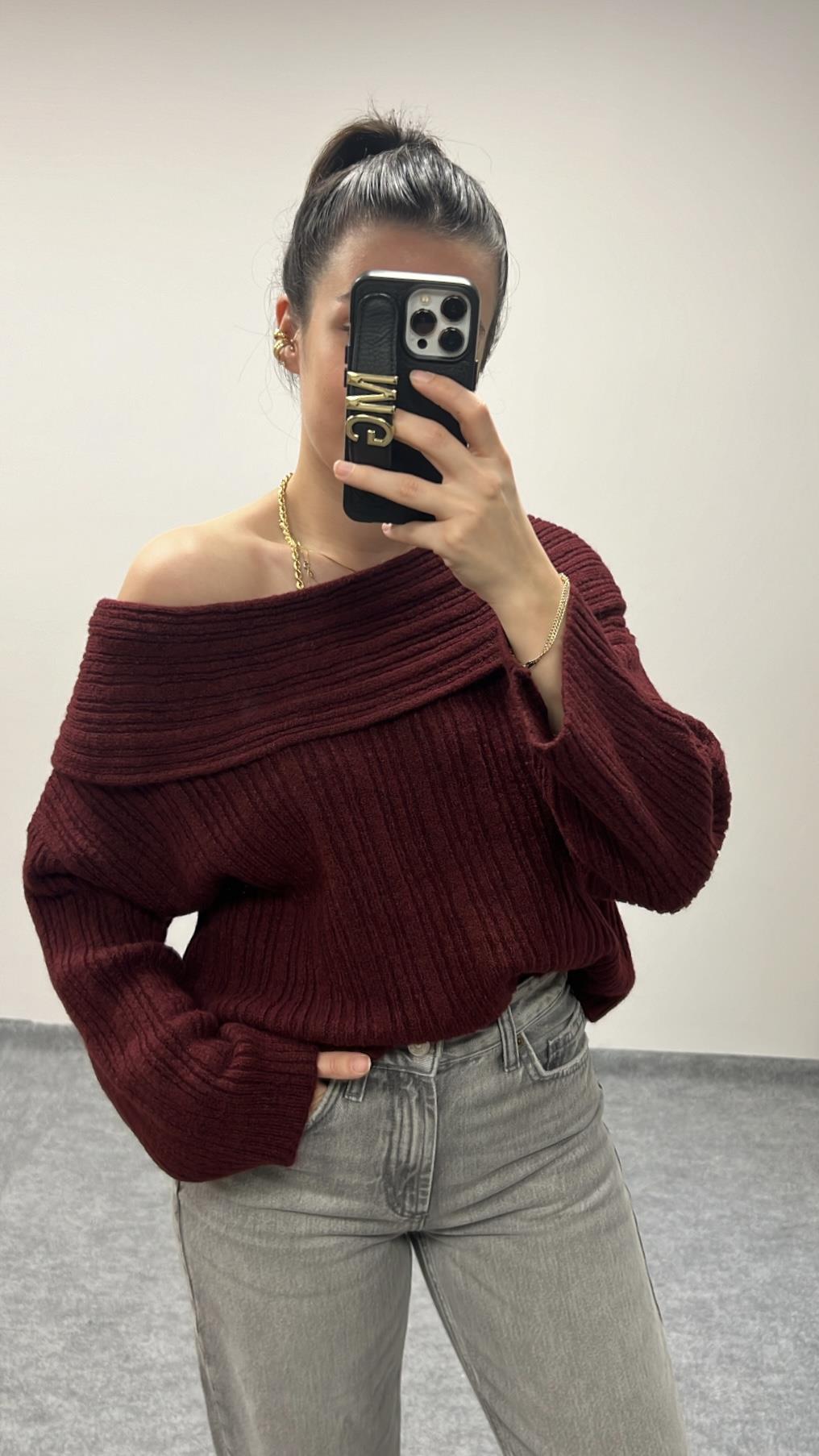 TALA BORDO MADONNA YAKA TRİKO