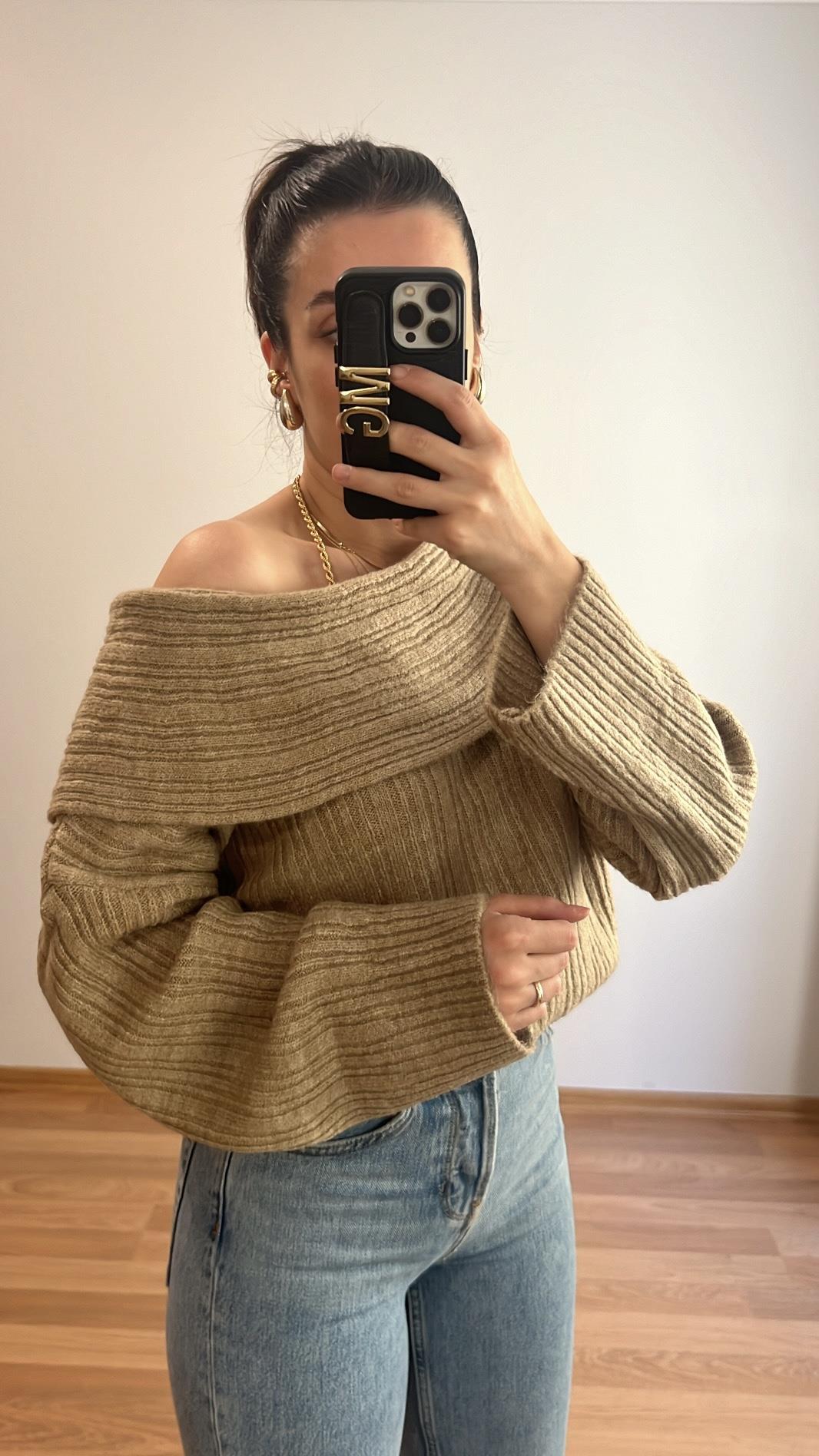 TALA KOYU BEJ MADANNO YAKA TRİKO