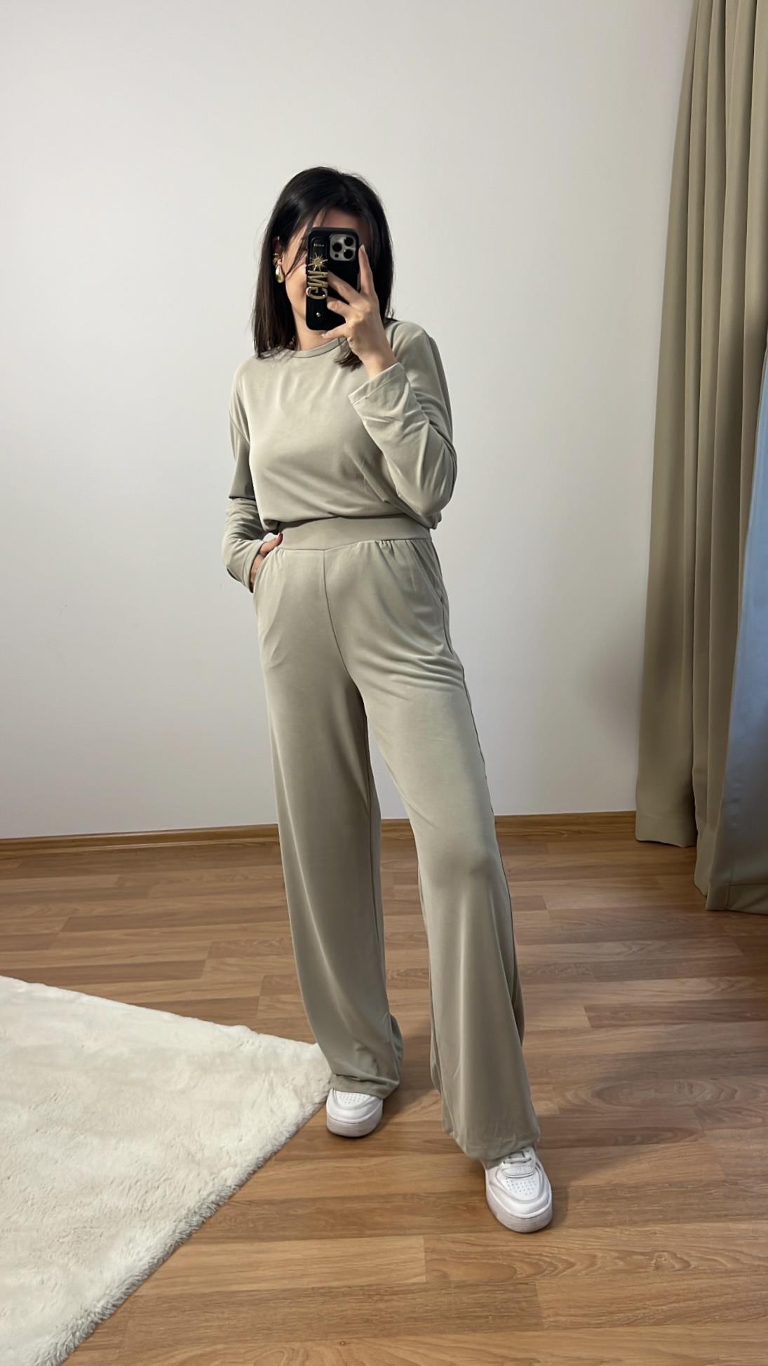 TAŞ OYSH MODAL YUMUŞAK DOKULU SALAŞ TİŞÖRT/PANTOLON TAKIM
