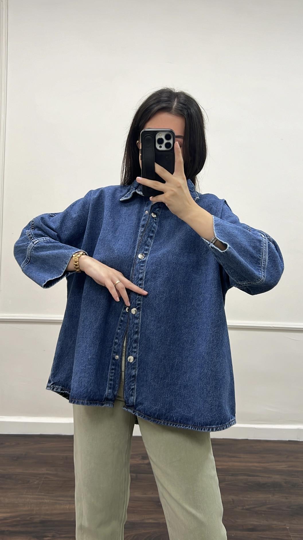 Ton Çıtçıt Detay Denim Ceket