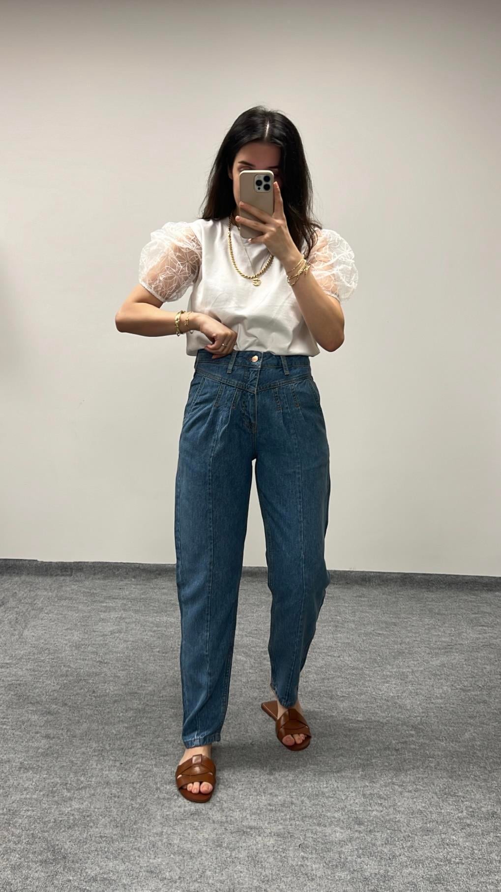 YARC KOYU MAVİ MEVSİMLİK DENİM JOGGER JEAN