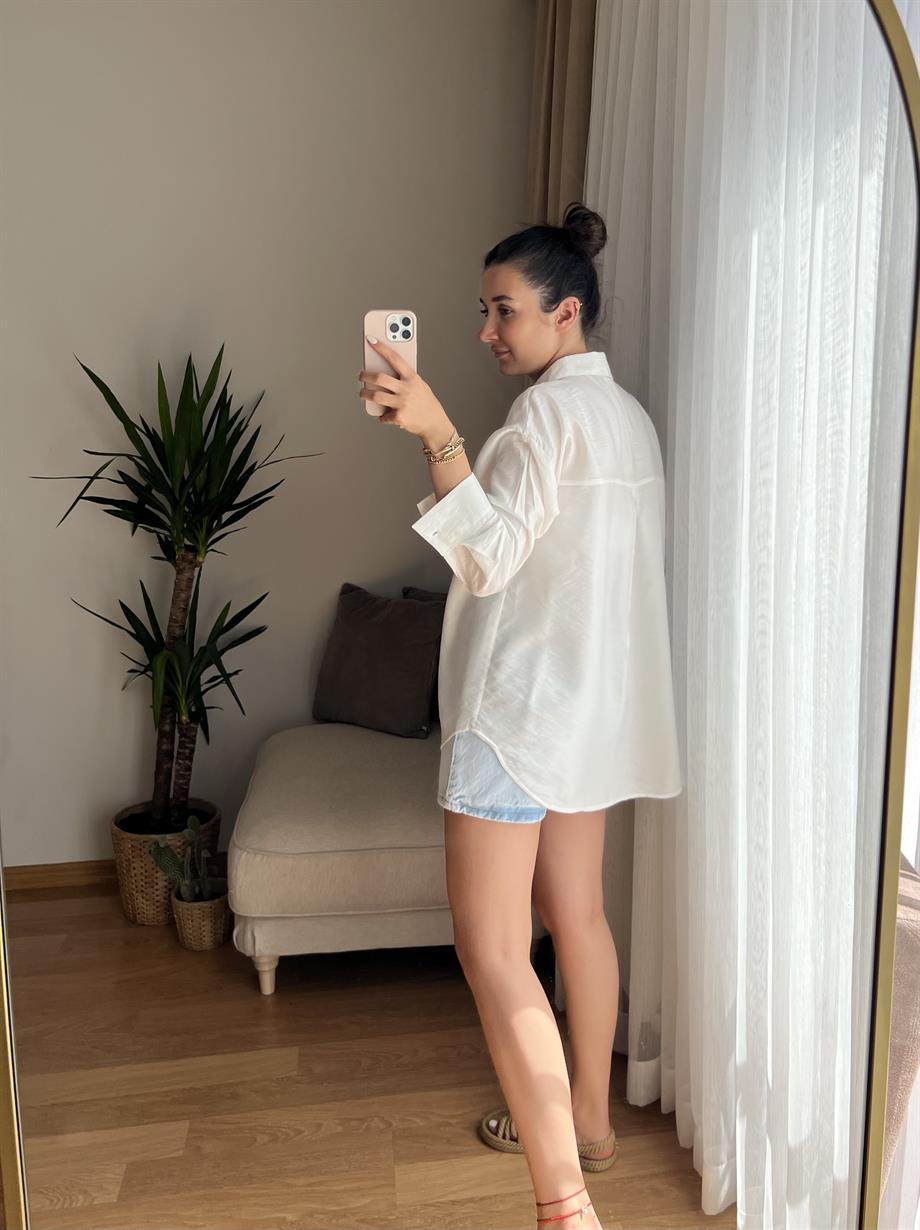 ZR BEYAZ BODRUM GÖMLEK