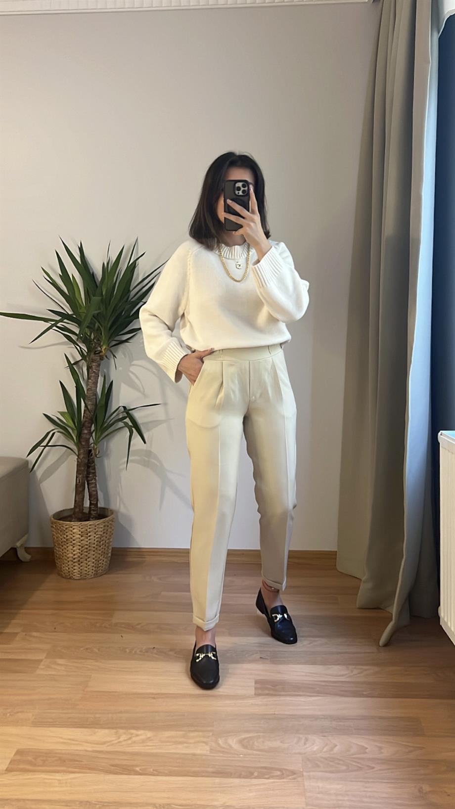 ZR TAŞ KREP JOGGER PANTOLON