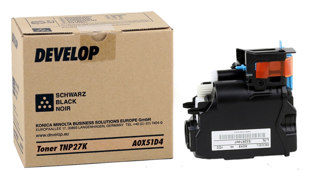 Develop TNP-27 Orjinal Siyah Toner İneo +25  (A0X51D4)