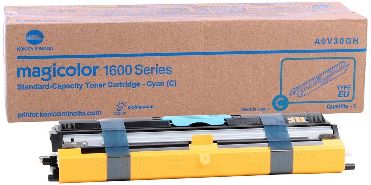 Minolta 1600W Orjinal Mavi Toner 1650EN-1680-1690MF (A0V30HH) (2.500 Sayfa)