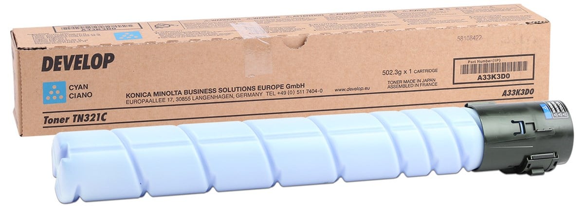 Develop TN-321 Orjinal Mavi Toner İneo +224 +284 +364