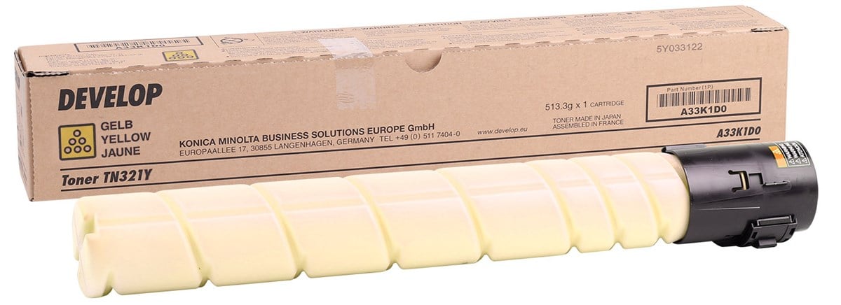 Develop TN-321 Orjinal Sarı Toner İneo +224 +284 +364