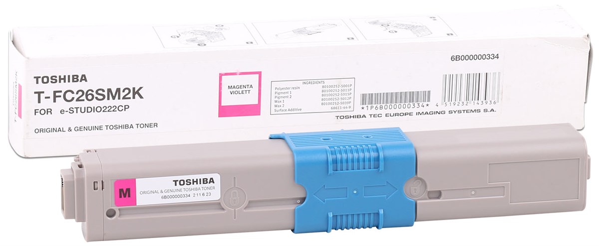 Toshiba T-FC26EM Orjinal Kırmızı Toner EStudio 262C-222CS-223CS-263CS-264CS(2K)
