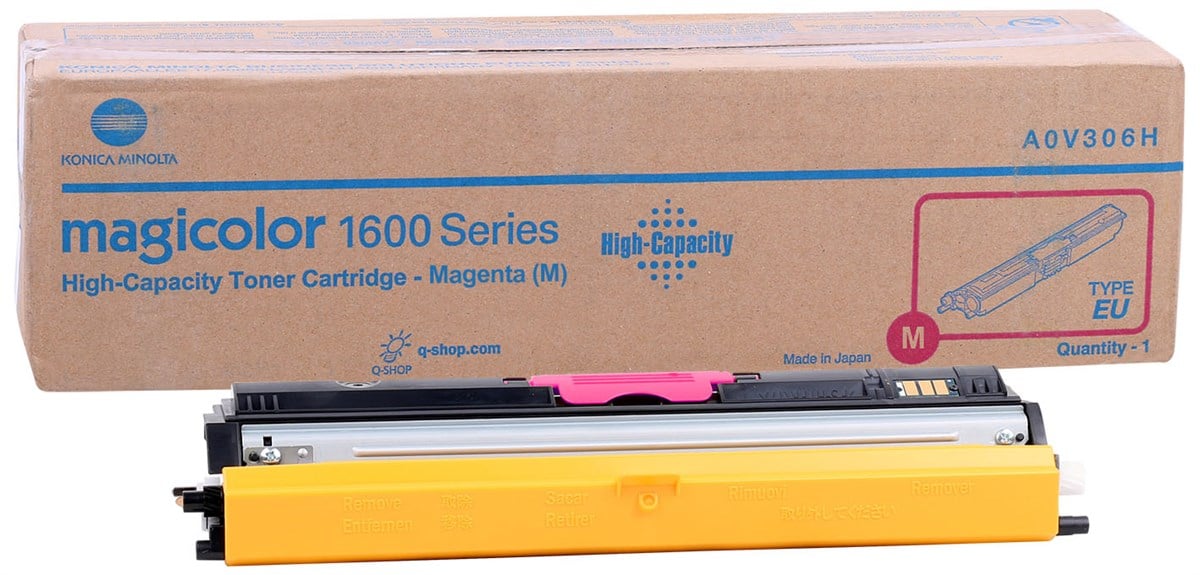 Minolta 1600W Orjinal Kırmızı Toner 1650EN-1680MF-1690MF (A0V30AH) (1.500 Sayfa)