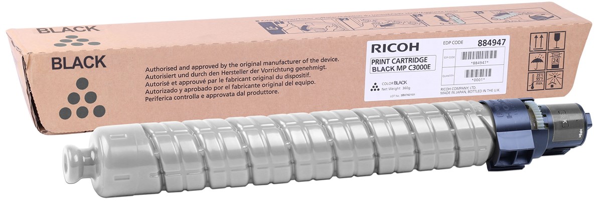 Ricoh MP-C 2500-3000-2000 Orjinal Siyah Toner (842030-884946-888540-888640)