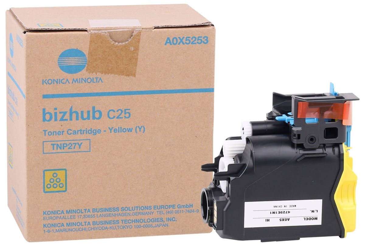 Konica Minolta TNP-27Y Orjinal Sarı Toner Bizhub C25 (A0X52D4)