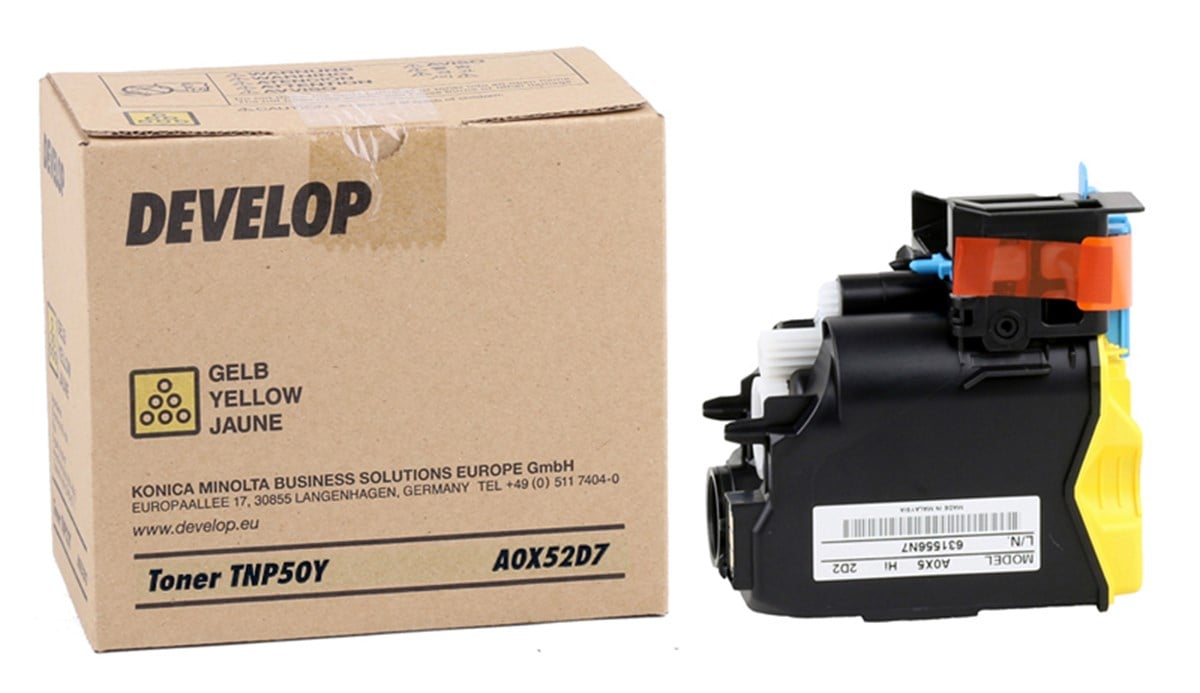 Develop TNP-50 Orjinal Sarı Toner +3100P (A0X52D7) (5000 Sayfa)