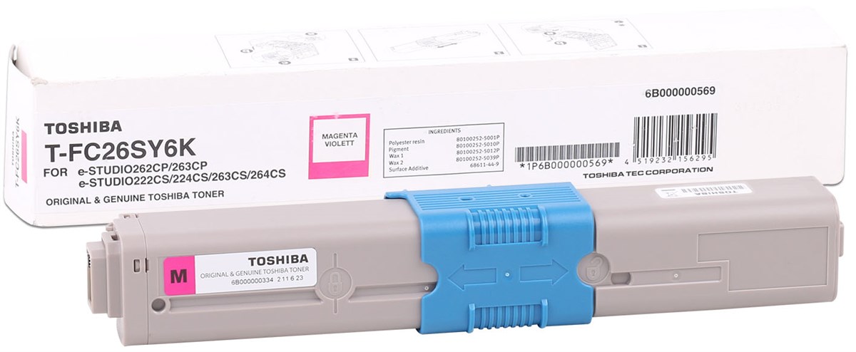 Toshiba T-FC26EM Orjinal Kırmızı Toner EStudio 262CP-222CS-223C-263CS-264CS(6K)