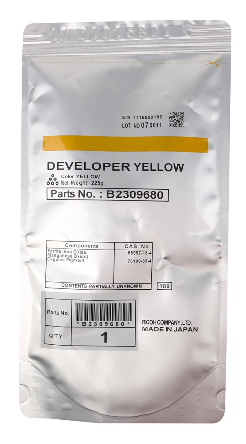 Ricoh MP-C 2500 Orjinal Sarı Developer 2000-3000-3500-4500 (B230-9680) 160K