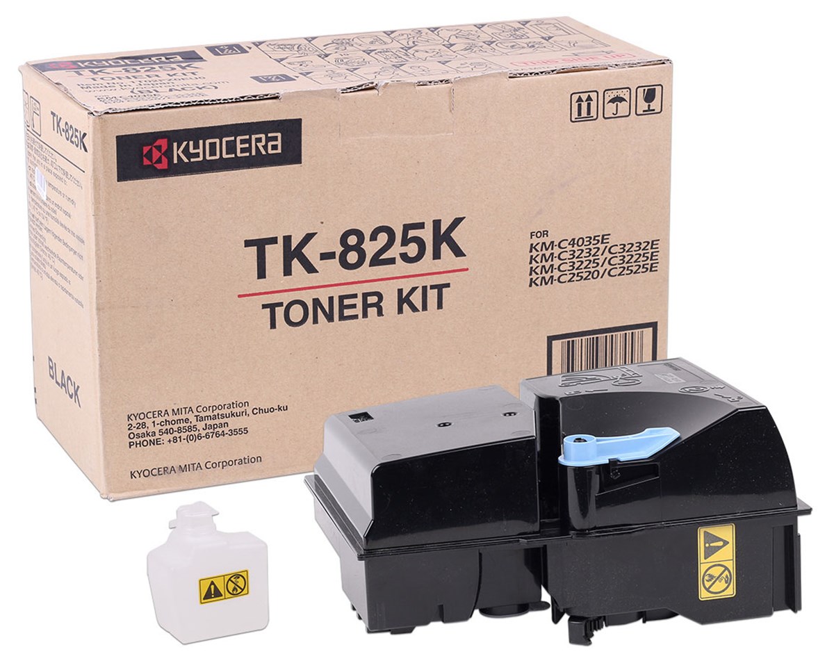 Kyocera Mita TK-825 Orjinal Siyah Toner KM-C 2520-2525-3225-3232-4035