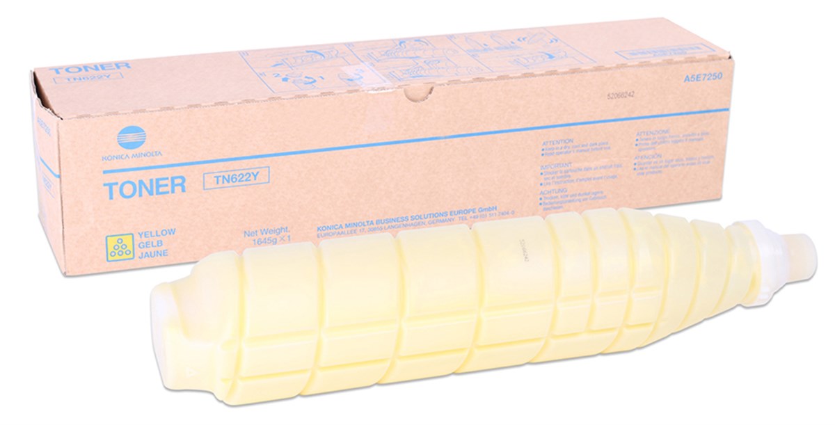 Konica Minolta TN-622 Orjinal Sarı Bizhub Press C1085-C1100 (A5E7250)