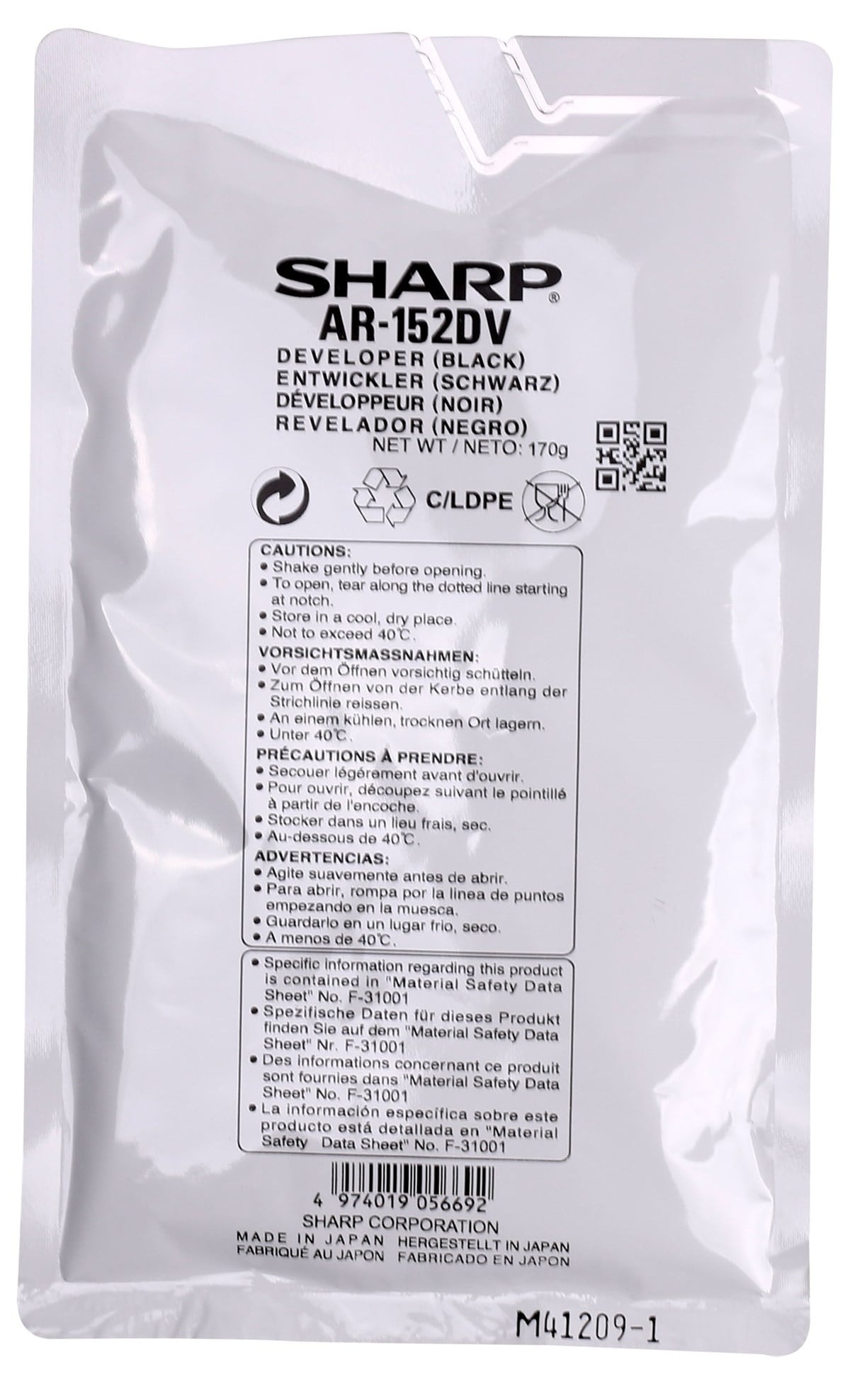 Sharp AR-208DV Orjinal Developer AR-122-152-168-5012-5415-5420 (AR-152DV)