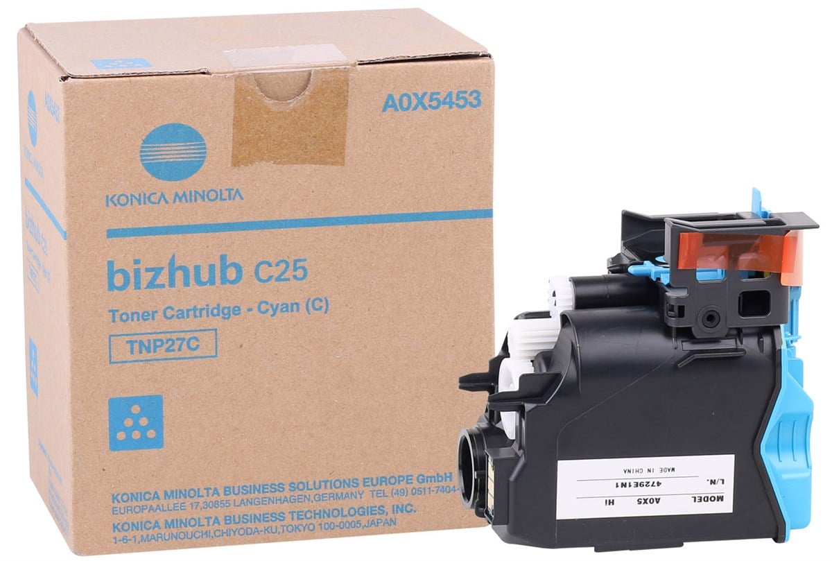 Konica Minolta TNP-27C Orjinal Mavi Toner Bizhub C25 (A0X54D4)
