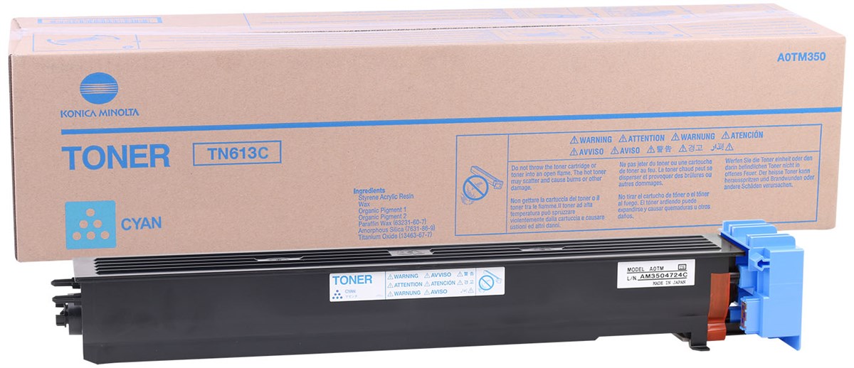 Konica Minolta TN-613 Orjinal Mavi Toner C452-C552-C652 (A0TM450)