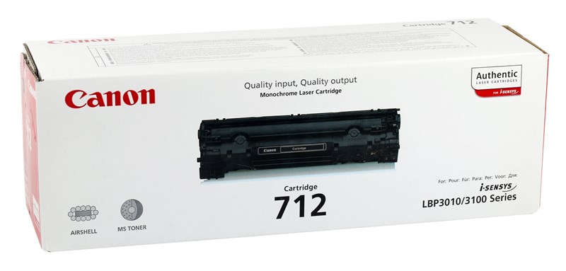 Canon CRG-712 Orjinal Toner LBP 3010/LBP 3100 (1500 Sayfa)