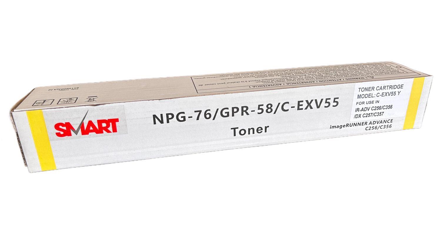 Canon EXV-55 Smart Sarı Toner  IR-C  -256i  -257i  -356i  -357i