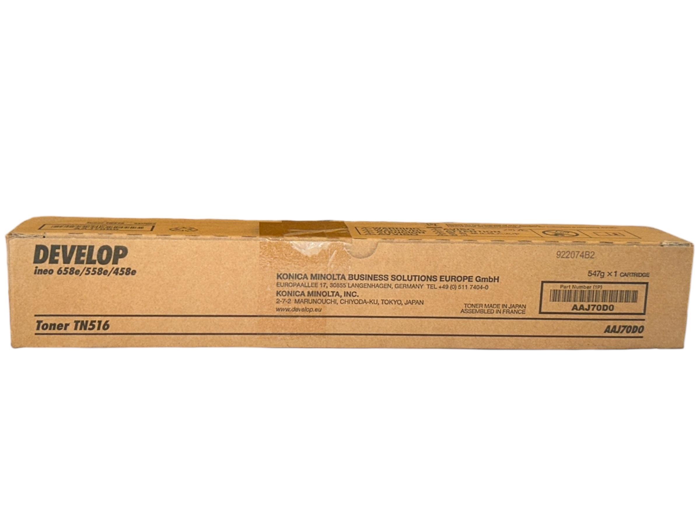 Develop TN-516 Orjinal Toner İneo 458 558 658 AAJ70D0