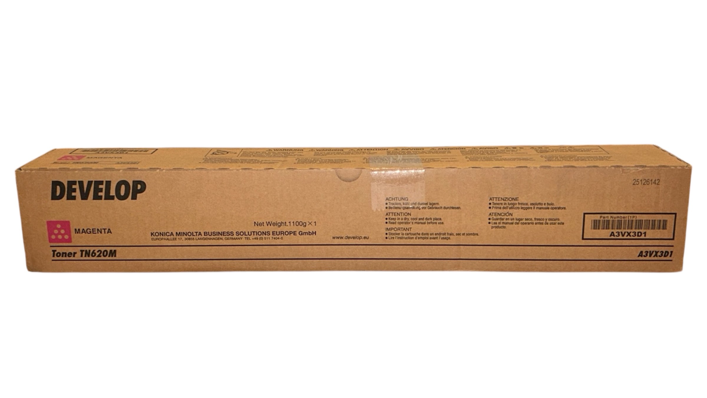 Develop TN-620 Kırmızı Orijinal Toner Ineo +1060L A3VX3D1