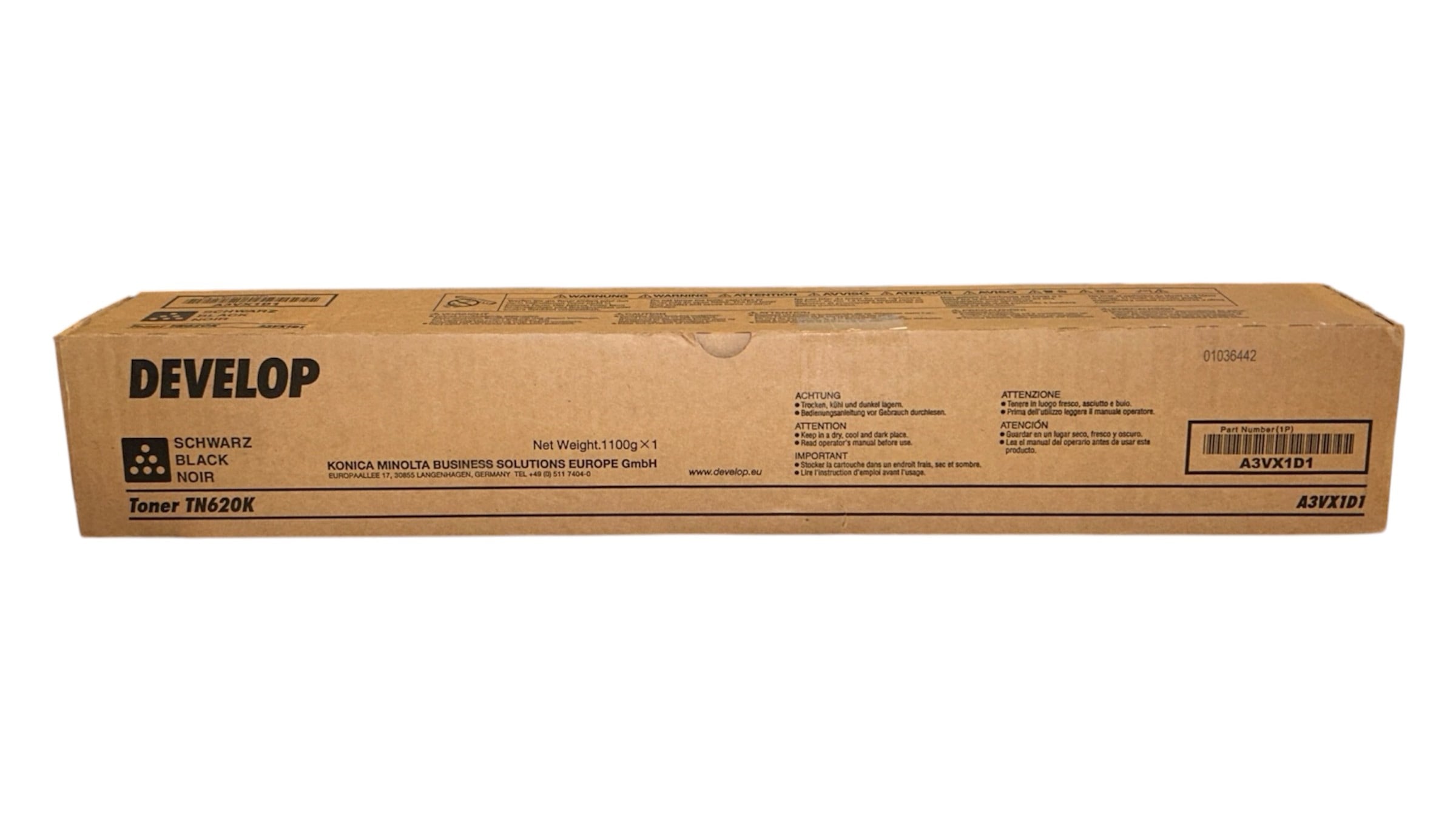 Develop TN-620 Siyah Orijinal Toner Ineo +1060L A3VX1D1