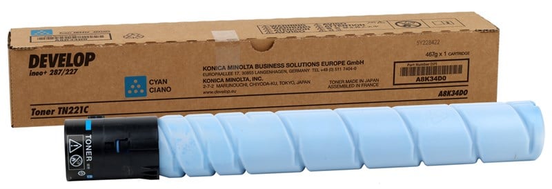 Develop TN-221 Orjinal Mavi Toner  İneo +227 +287 (A8K34D0)
