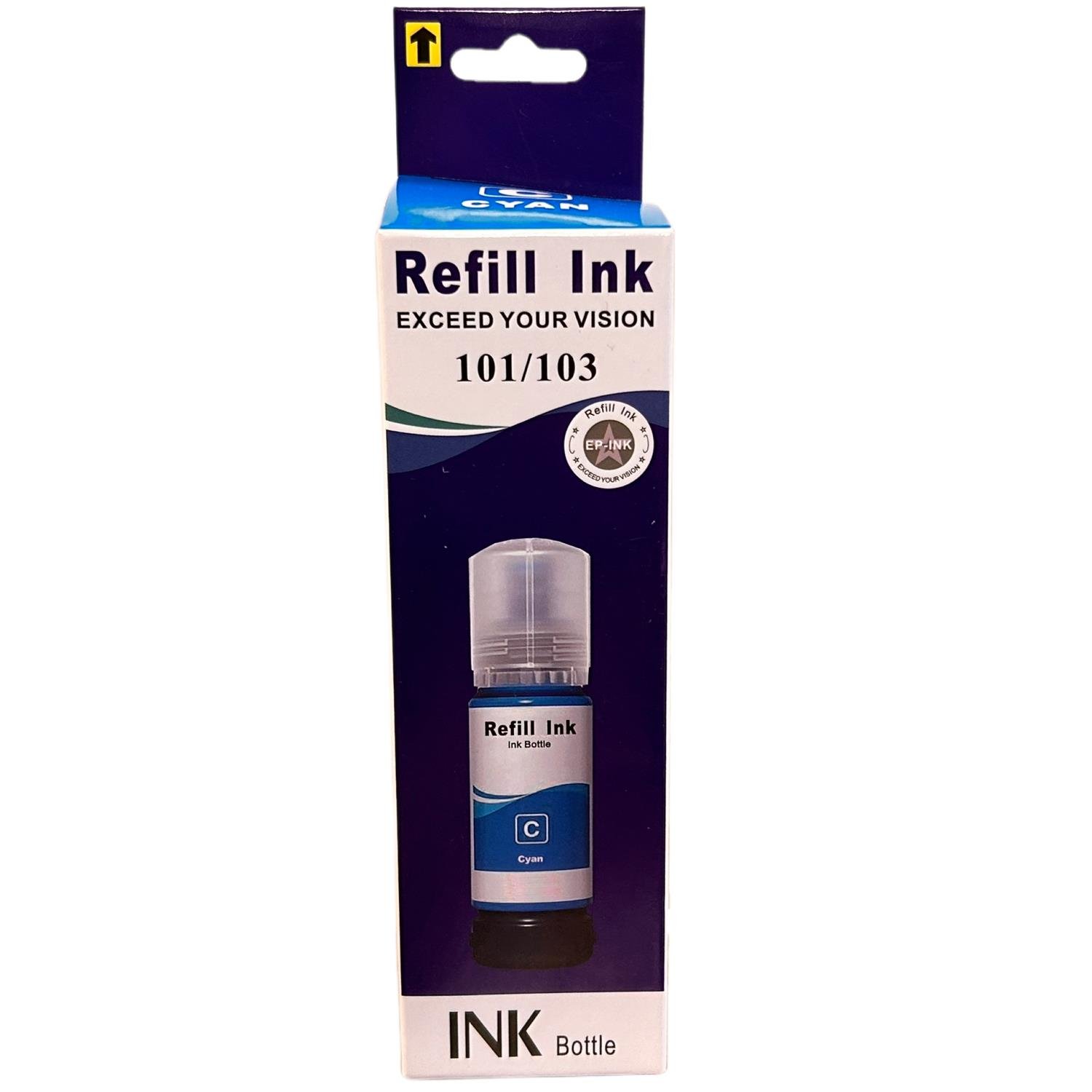 Epson 101 103 105 106 Mavi Mürekkep Kartuş L 3110 3150 5190 6190 7160 (70ml)